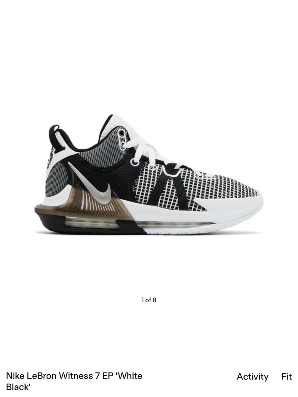 Nike  LeBron Witness 7 EP Basketball Shoes - White/Black/Tan Accent